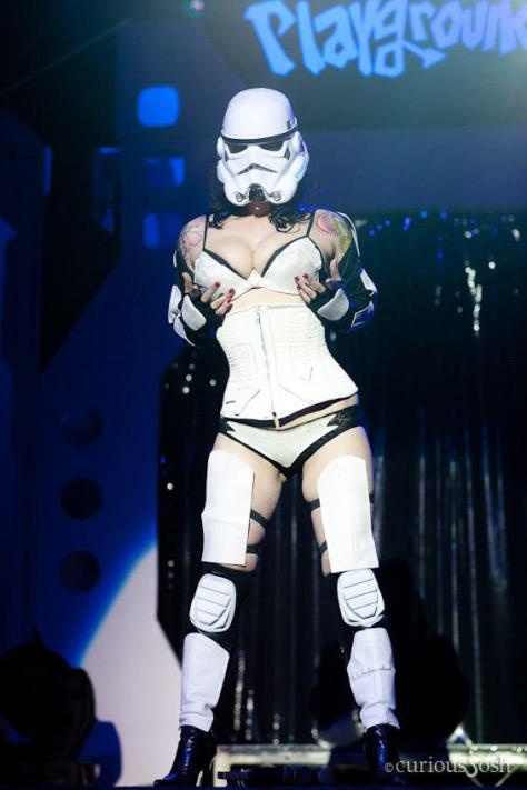 Courtney Cruz as the Stormtrooper