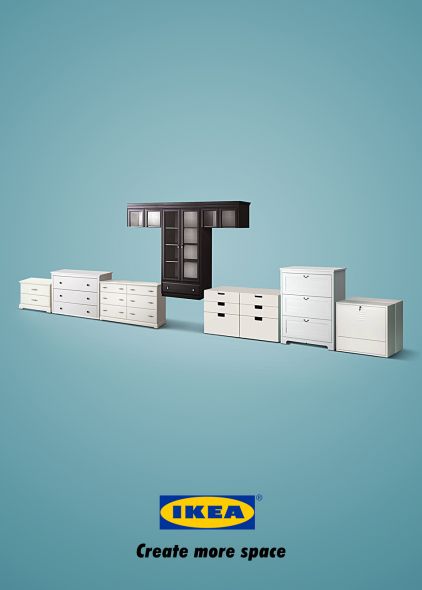Ikea, tetris. Crea más espacios. 